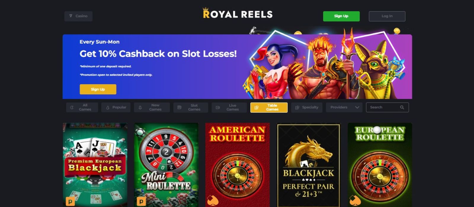Royal Reels payment methods — PayID, Visa, Crypto